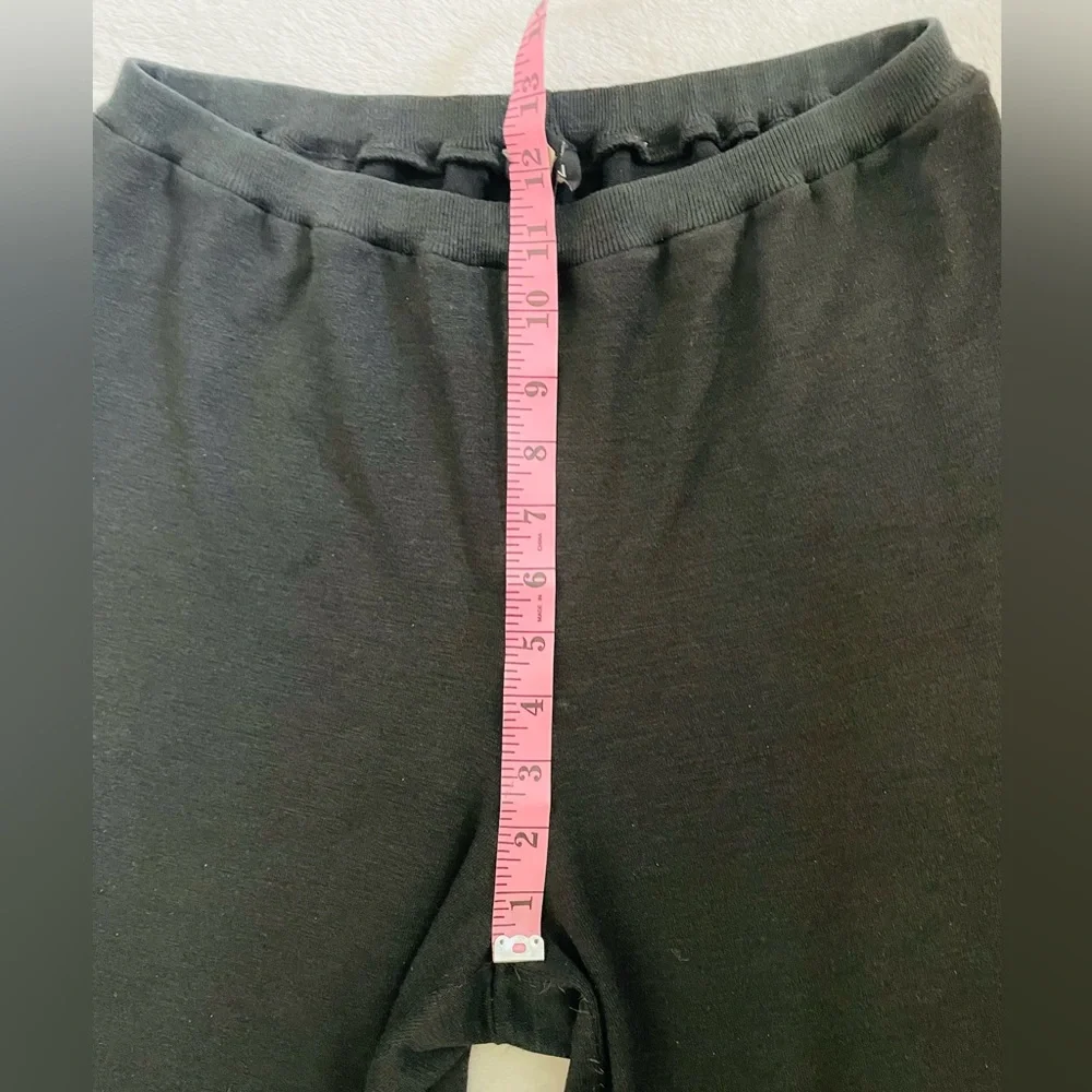 Eileen Fisher Women Pull-On Jersey Pants M Black Straight Leg Stretchy Casual